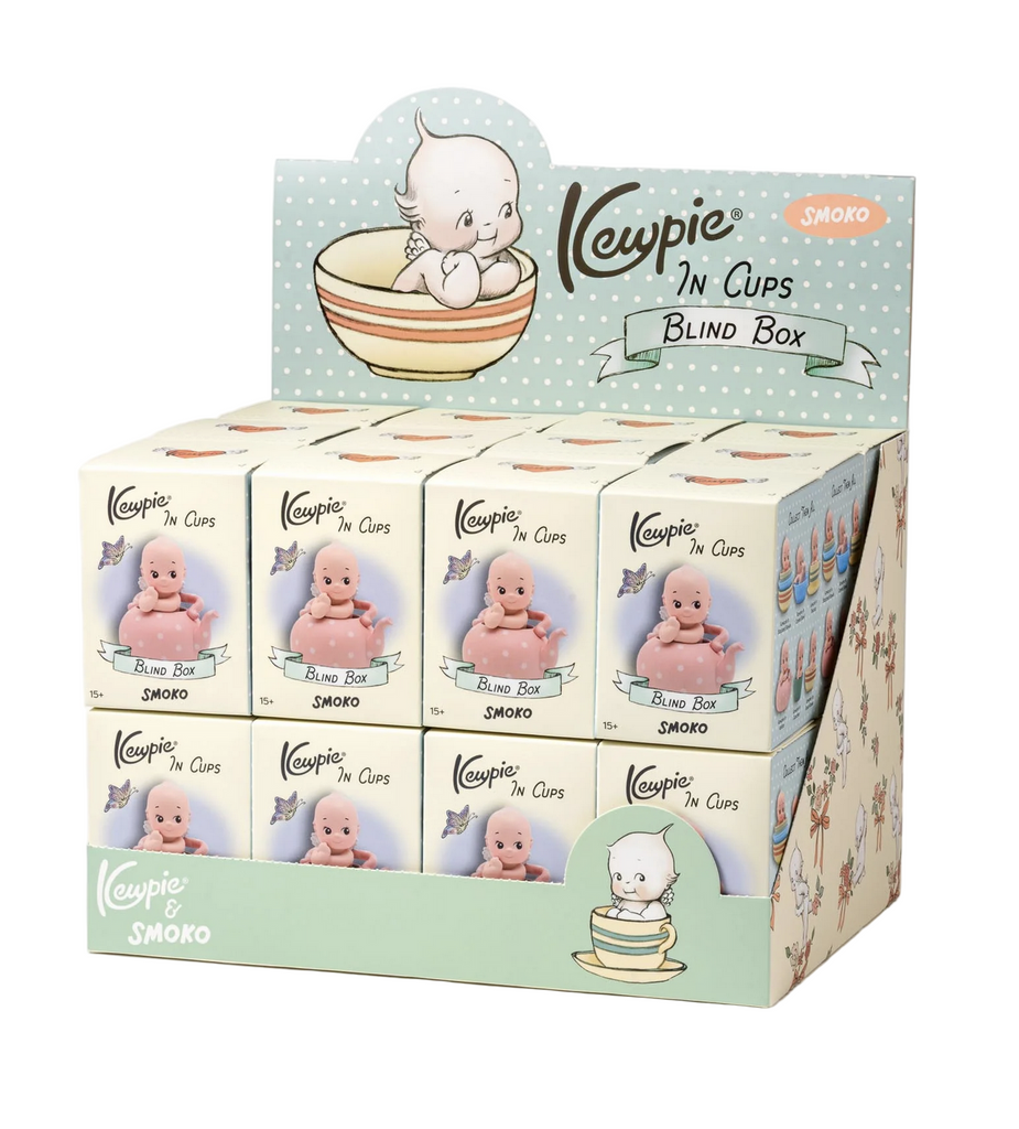 Display of Kewpie In Cups blind boxes.