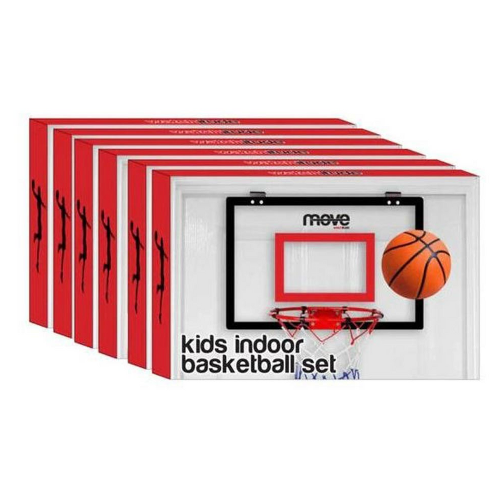 Box of Kids Indoor Basketball Set.