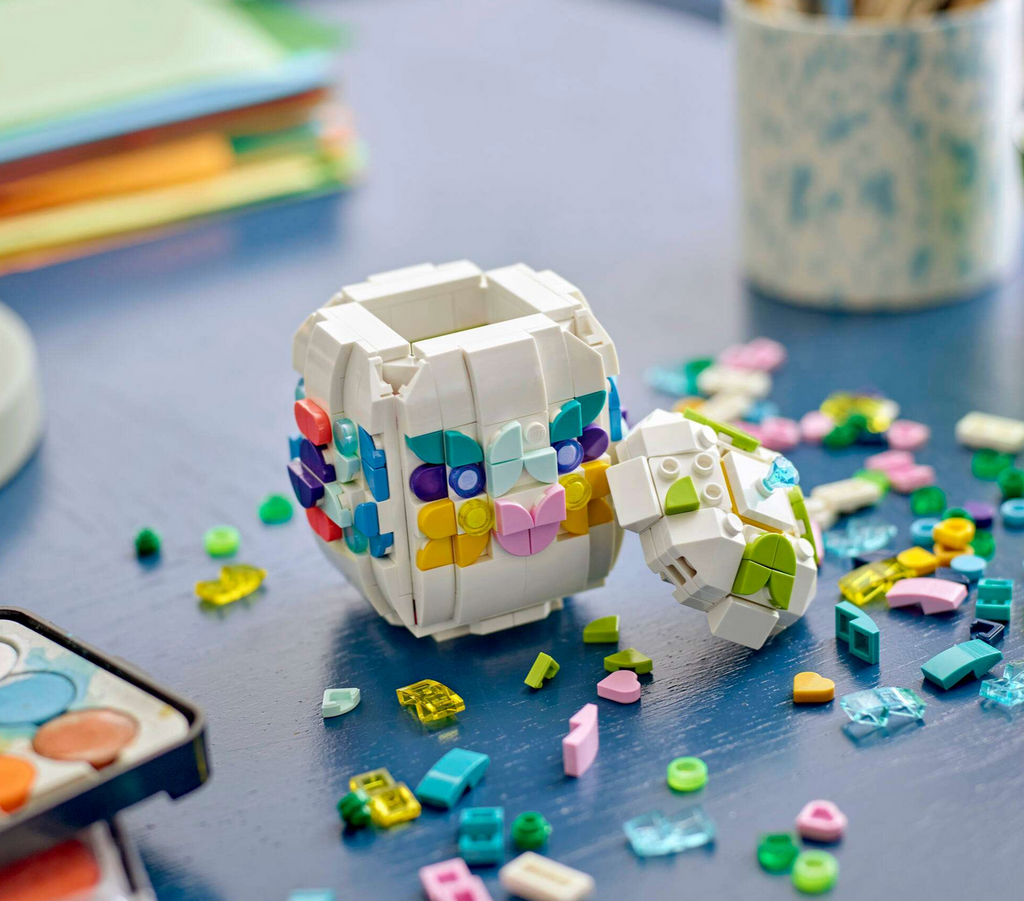 LEGO Easter Egg with the top off to show the compartment inside the egg. 