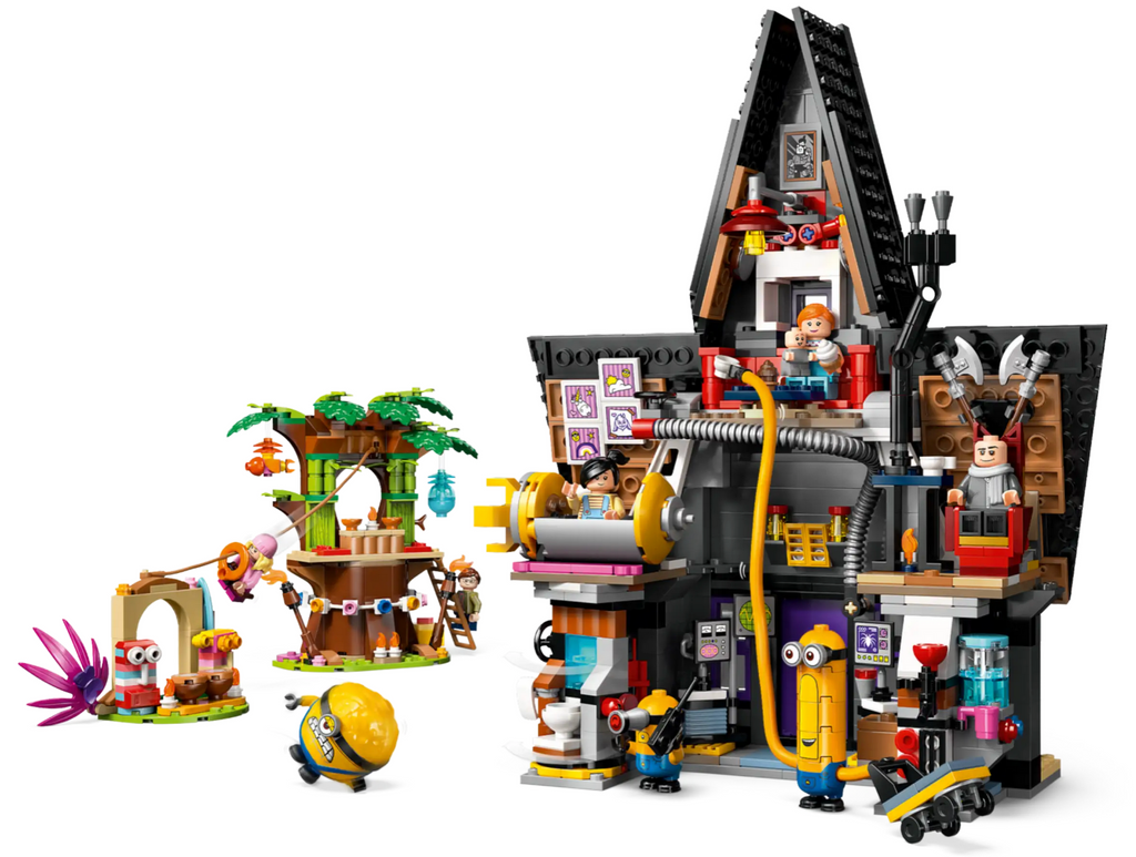 Internal view of Gru's toy house and tree house playset. 