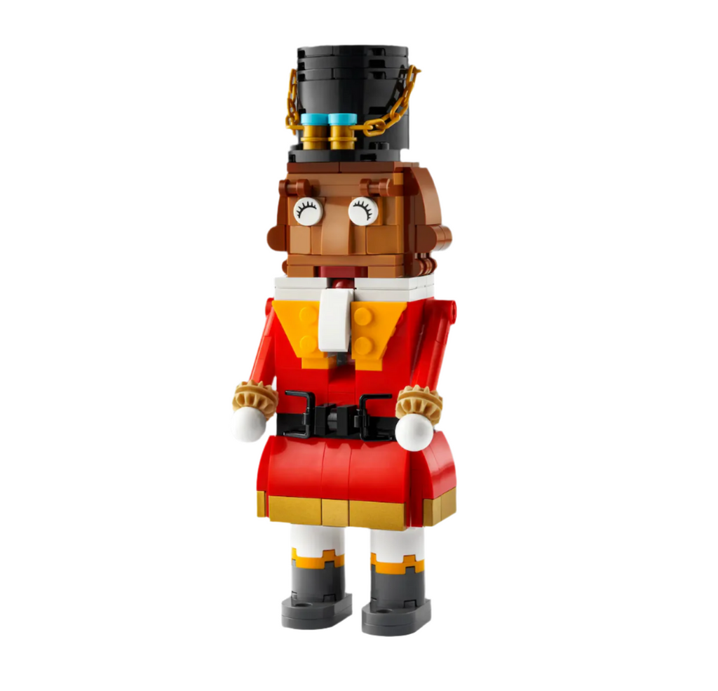 Brick built LEGO Nutcracker. 