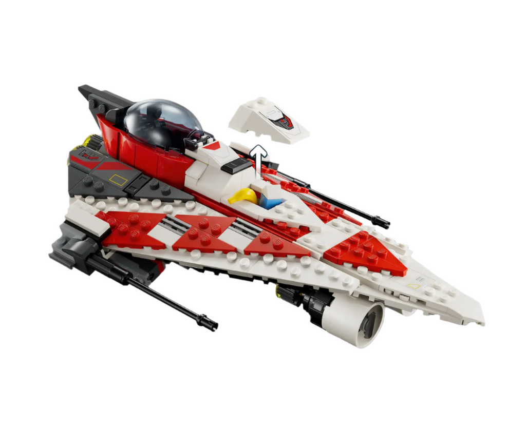 Close up of Jedi Bob's Starfighter from LEGO Star Wars collection. 