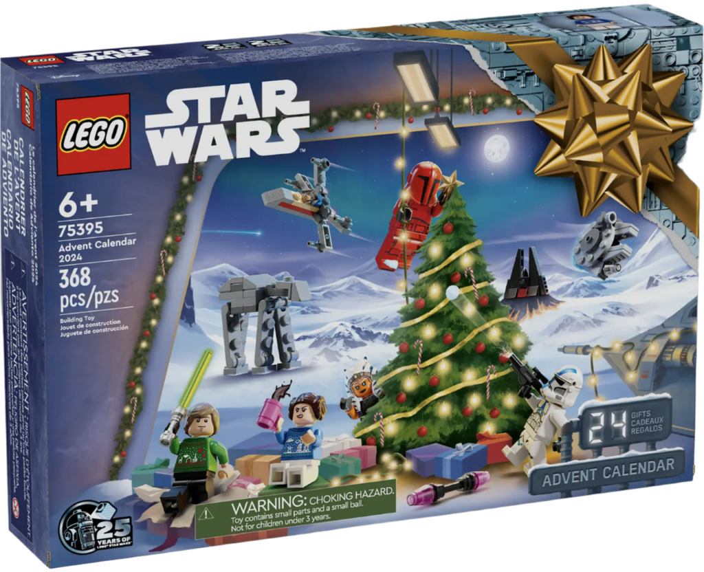 LEGO Star Wars Advent Calendar box with pictures of the collectible Star Wars figures that come with the set. 