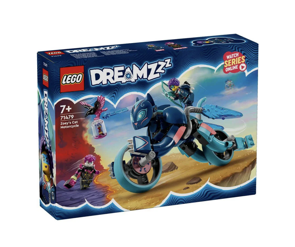 LEGO Dreamzzz box for "Zoey's Cat Motorcycle"