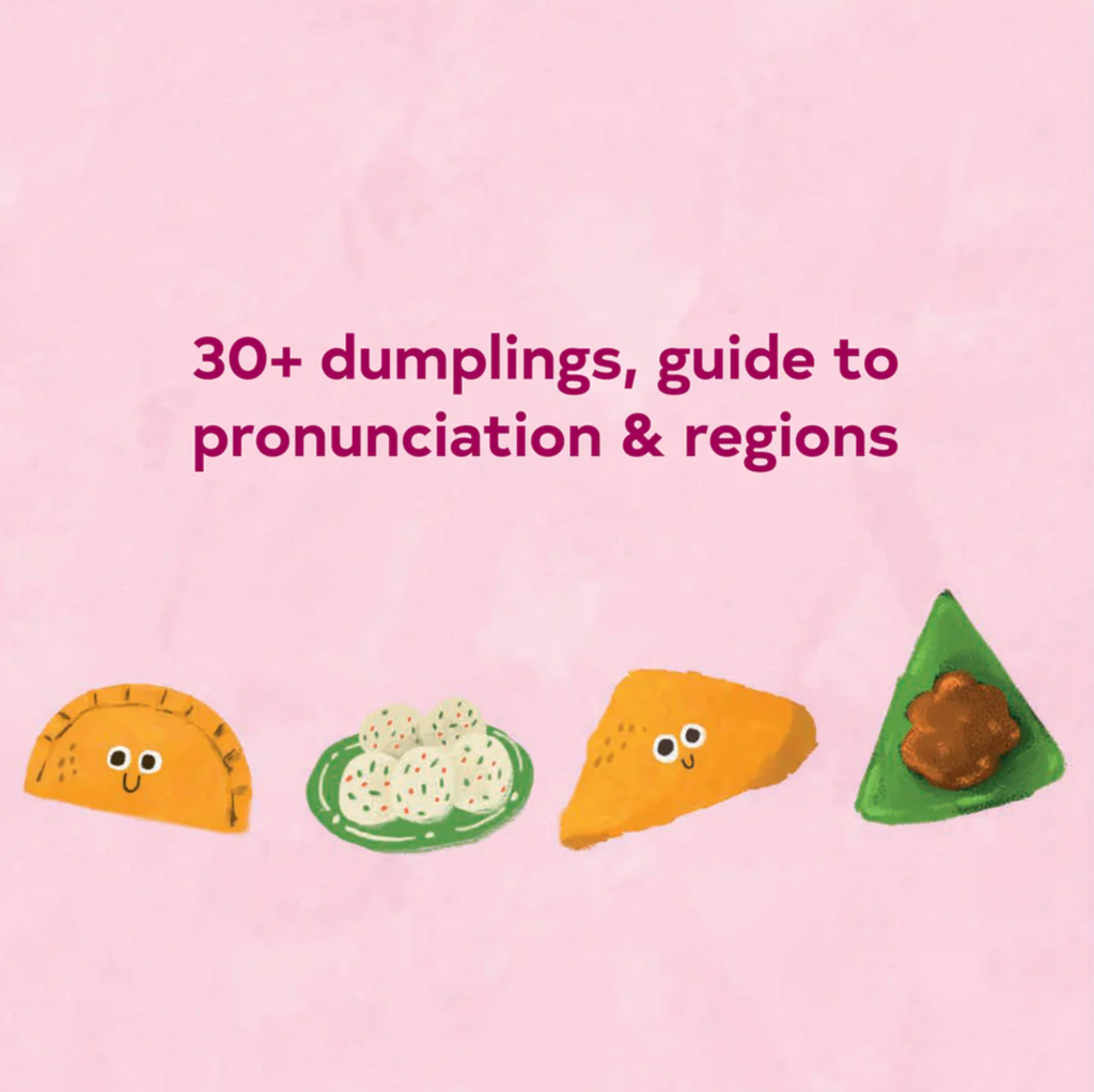 30 plus dumplings, guide to pronunciation and regions.
