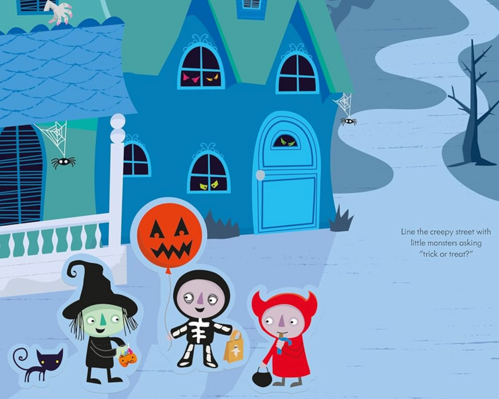 Interior page from the Little First Stickers Halloween book. 