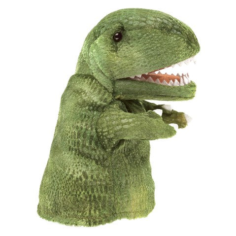 Side view of Little T Rex hand puppet