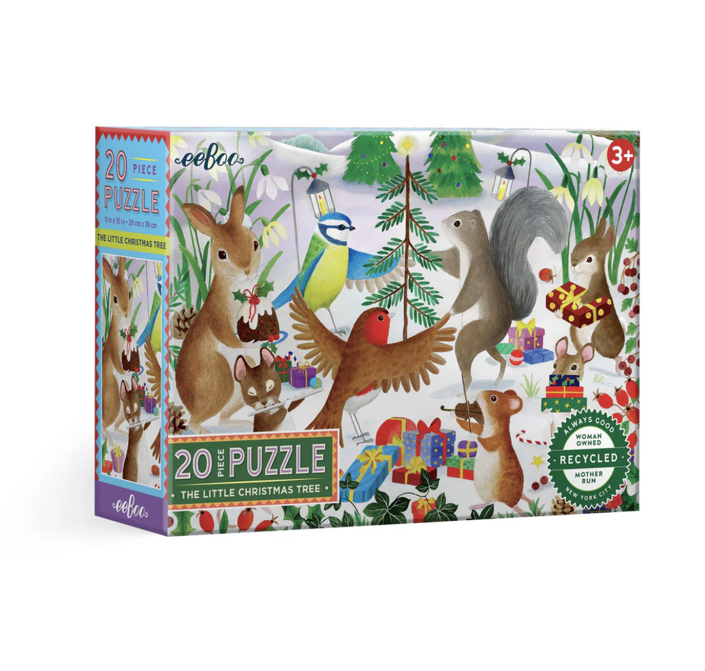 Little Christmas Tree 20 Piece Puzzle box with graphics from the puzzle on the cover. 