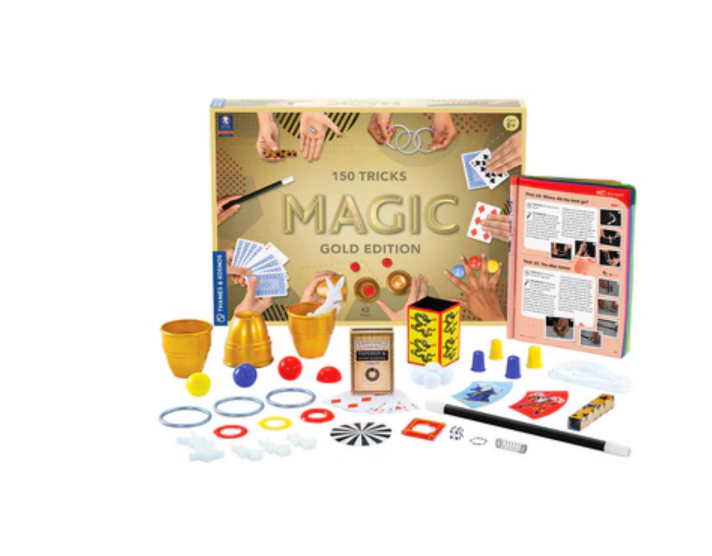 Magic Gold Edition box on a white background with all included components displayed in front.