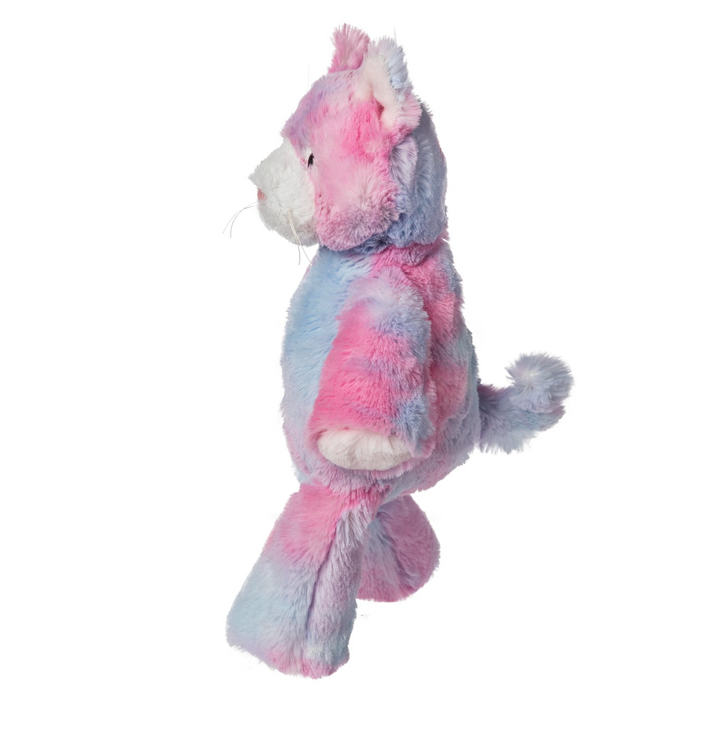 Marshmallow Cupcake Kitty stuffed animal viewed from the side while in a standing position. 
