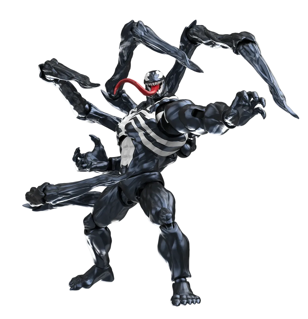 Venom Marvel Rivals Champion Class model kit with Venom's tentacles attached. 