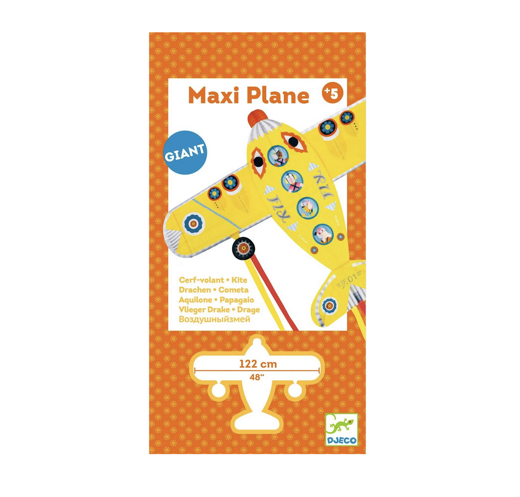 Product card with illustration of the Maxi Plane kite. 