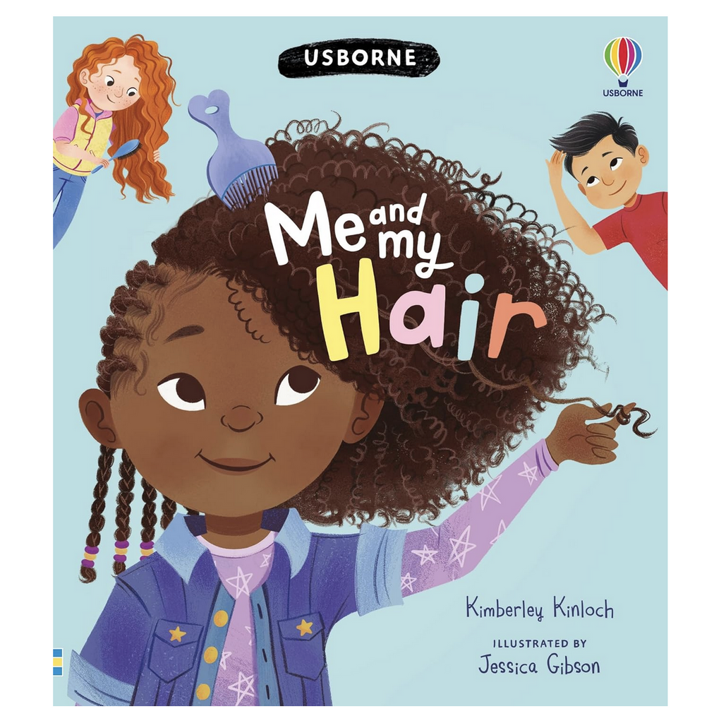 Illustrated cover of "Me and my Hair". 