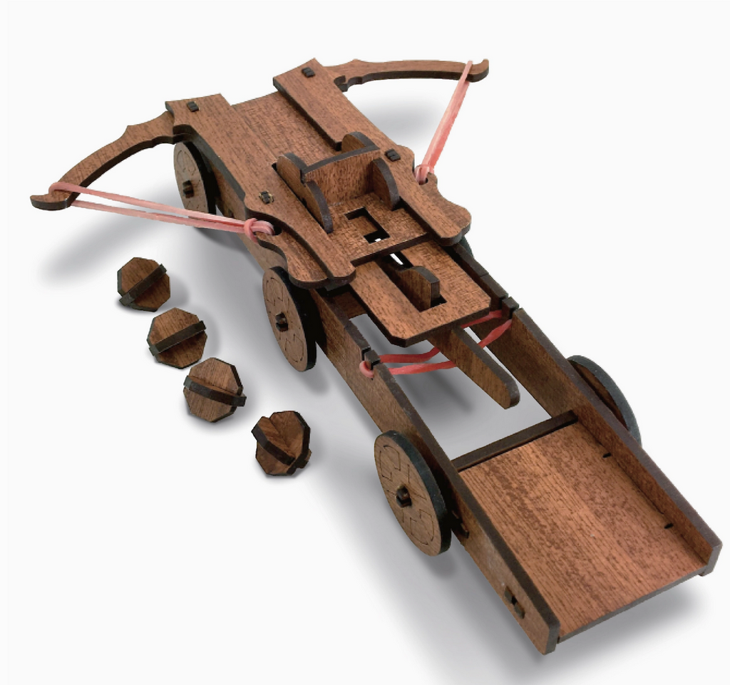 Close up picture of the mini crossbow. 