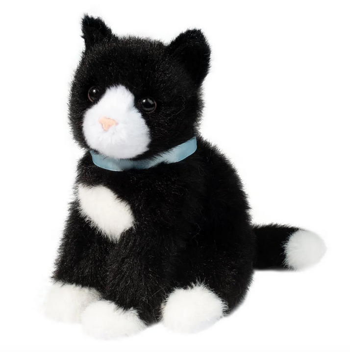 Mini Black White Cat Plush World of Mirth