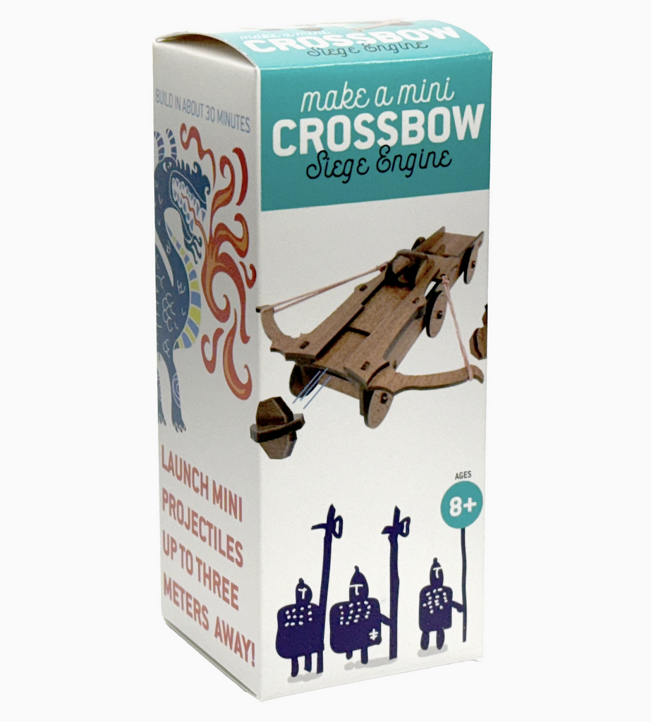 Mini Crossbow Model Kit box with pictures of the completed model. 