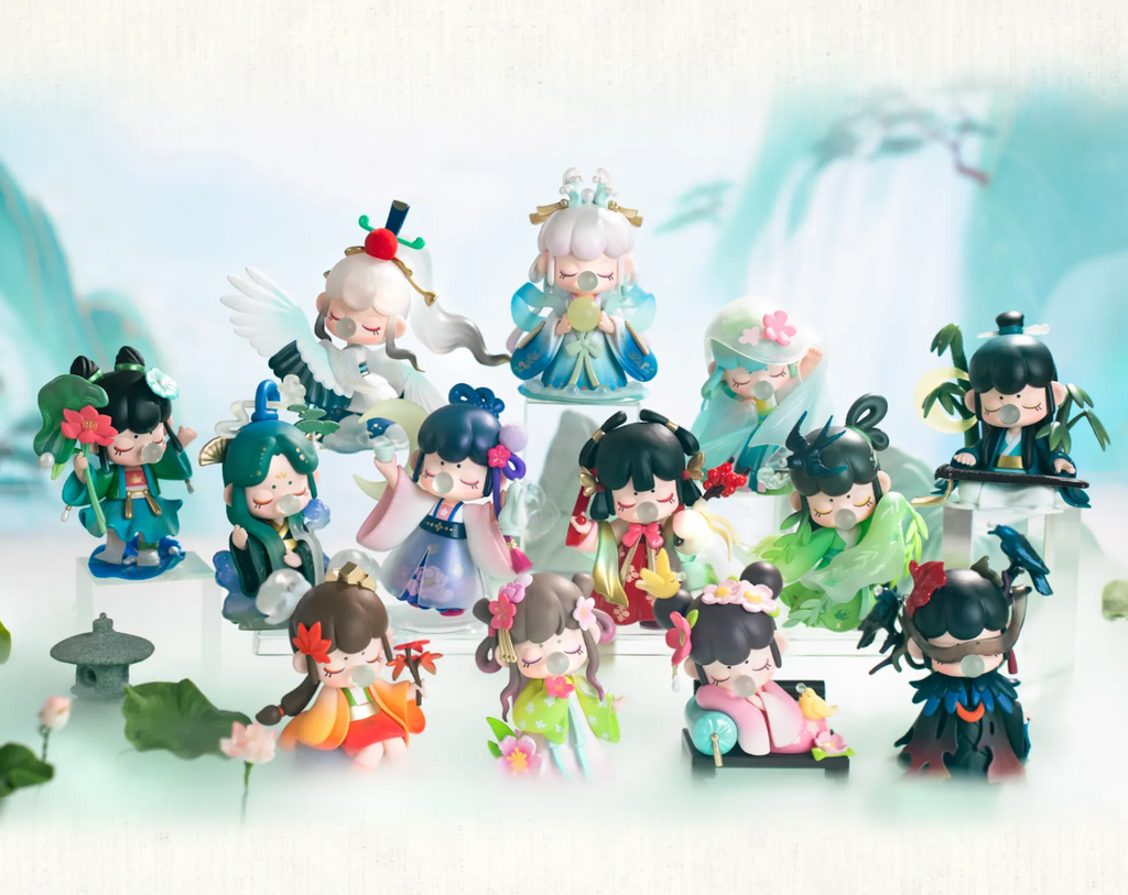 Collection of all of the Nanci Chinese Poetry blind box figures. 