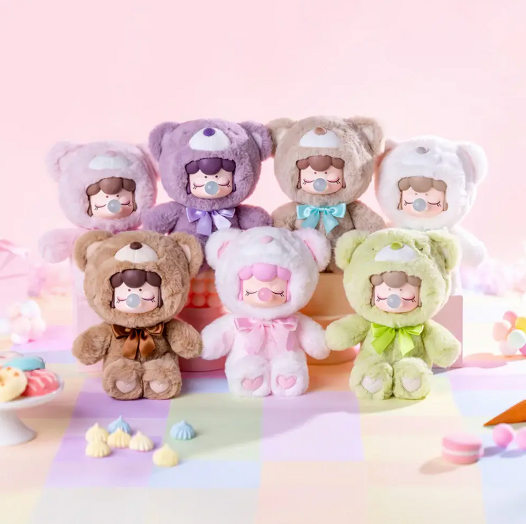 All of the Nanci Colorful Cutie Bears collectible plush toys in various colors. 