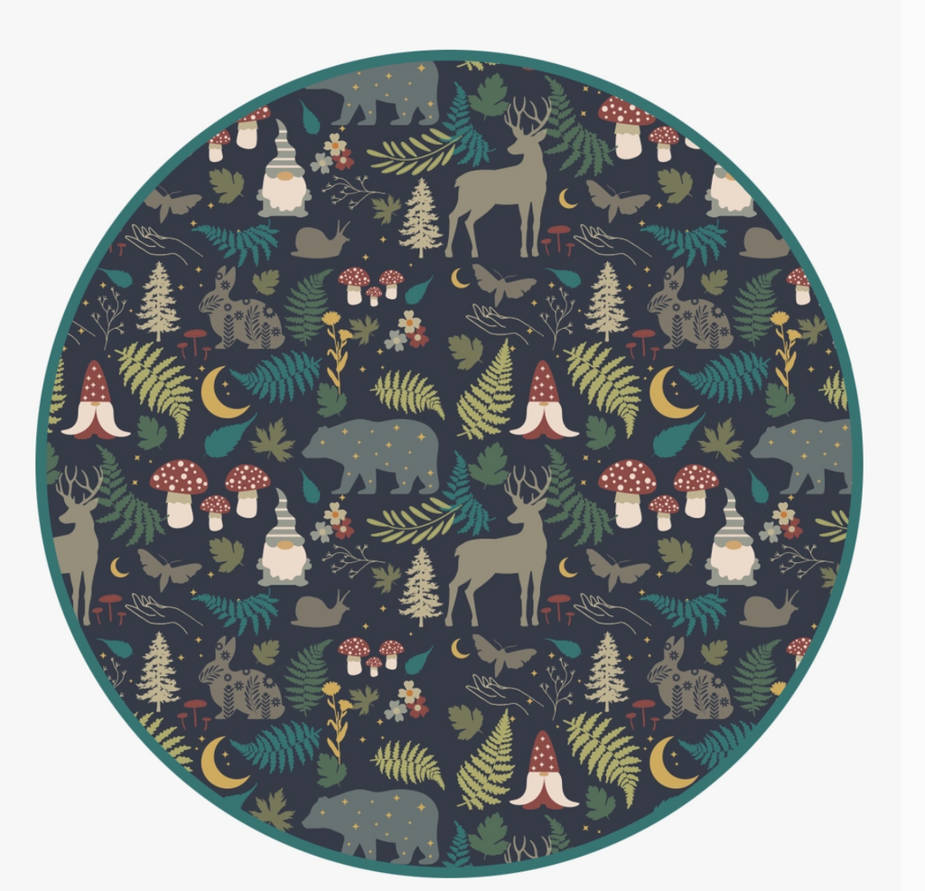Close up of Night Forest print.