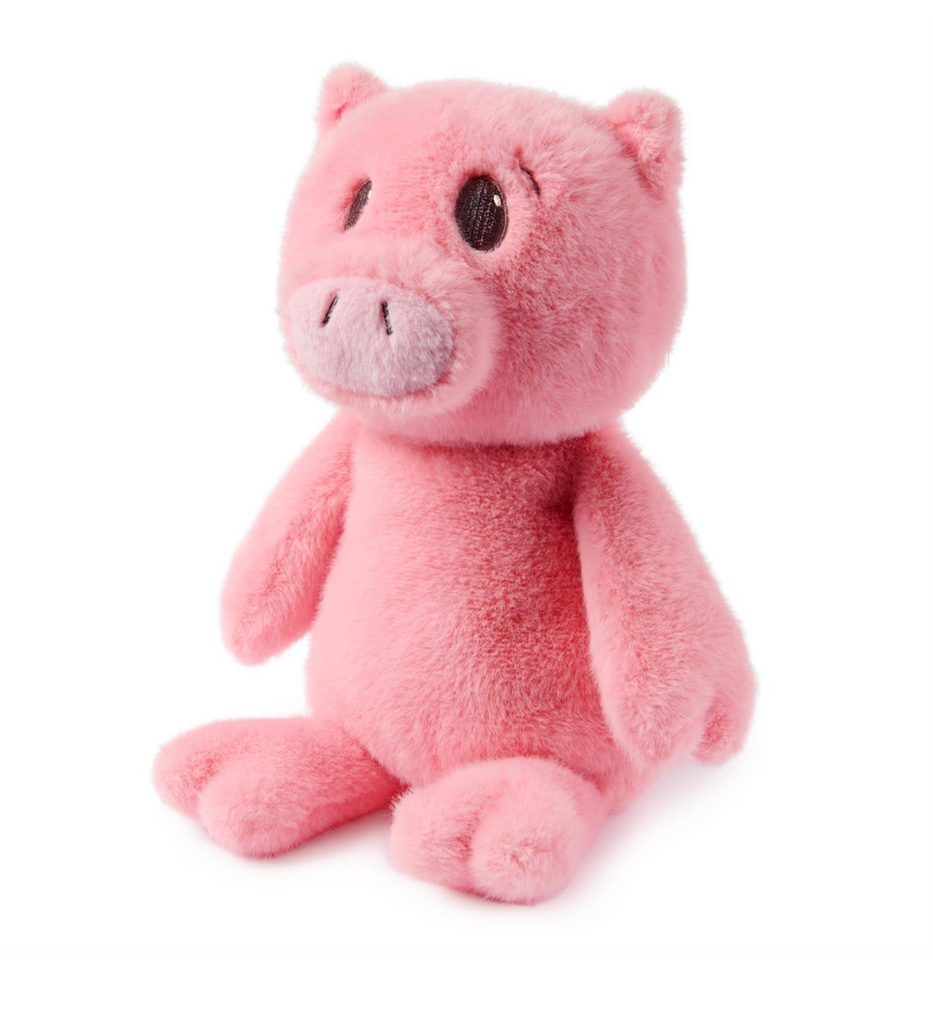 Piggie plush from Mo Willems' Piggie & Elephant book in a seated position. 