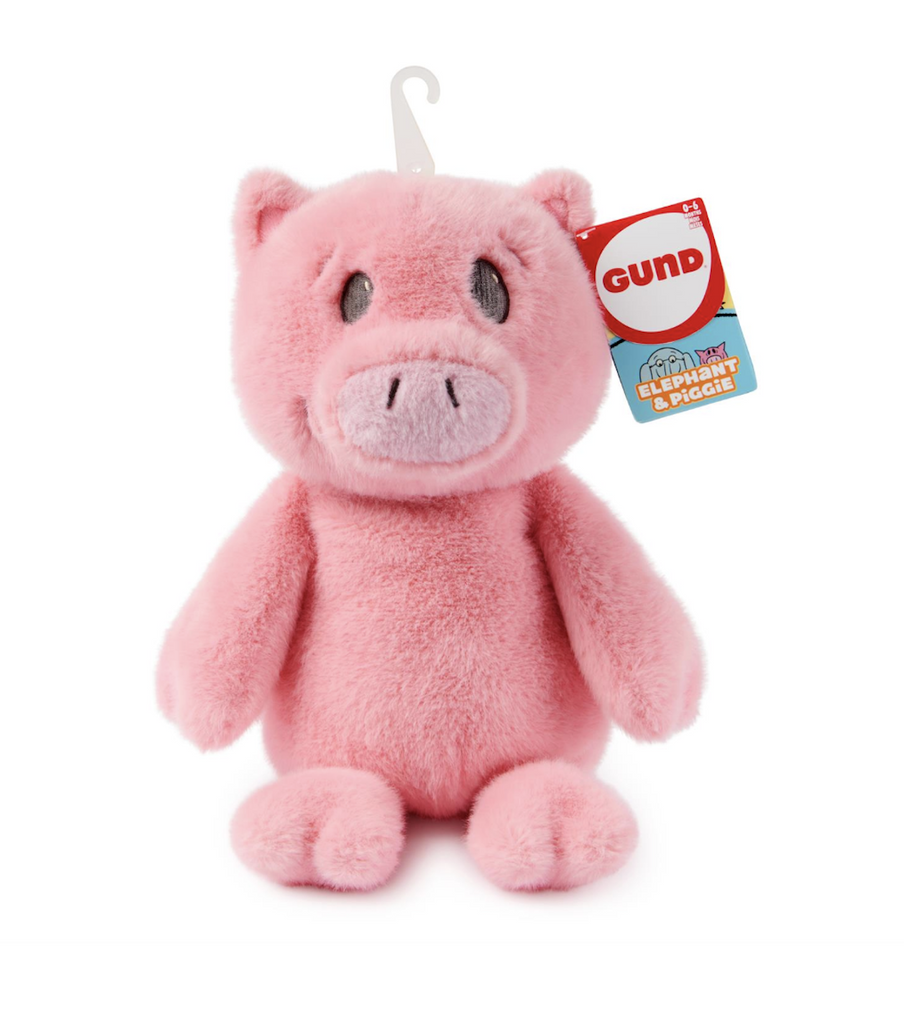  Mo Willems' Piggie plush a huggable pig with soft pink plush featuring her short, pointed ears, sweet smile, and wide-eyed expression 