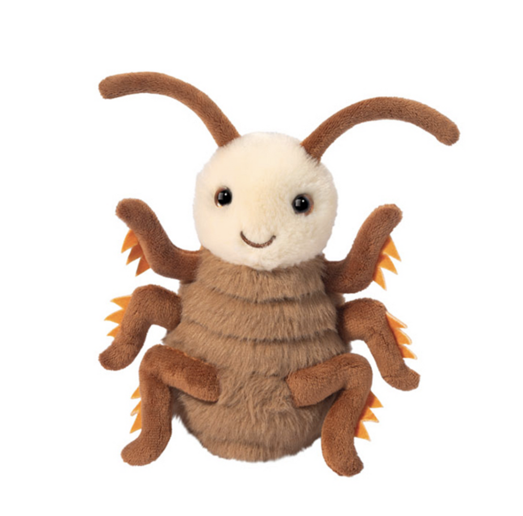 Plush cockroach with a happy face