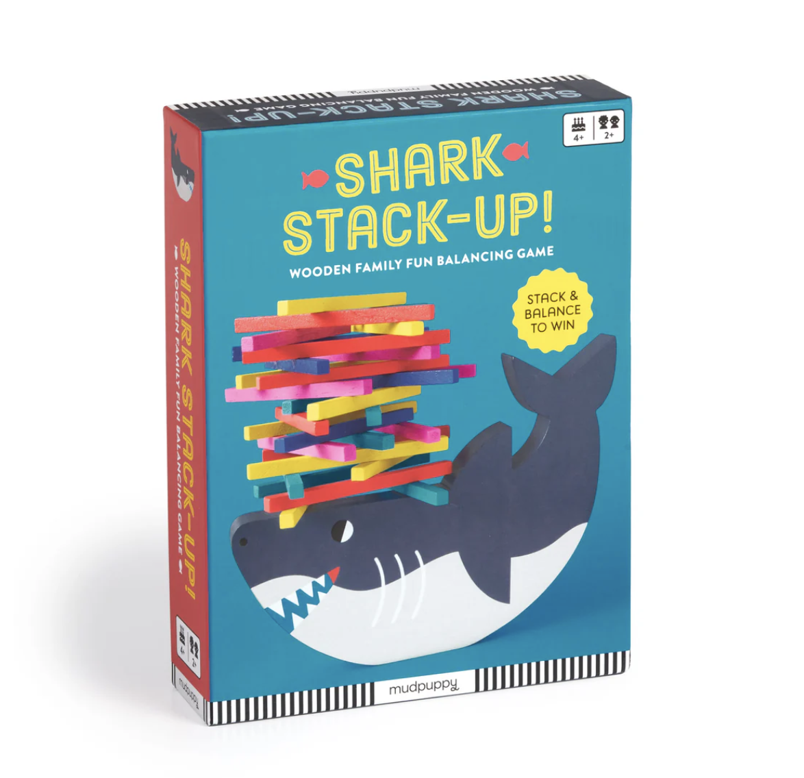 Storks Game Shark Stack Up! Wooden Balancing Game – World of Mirth