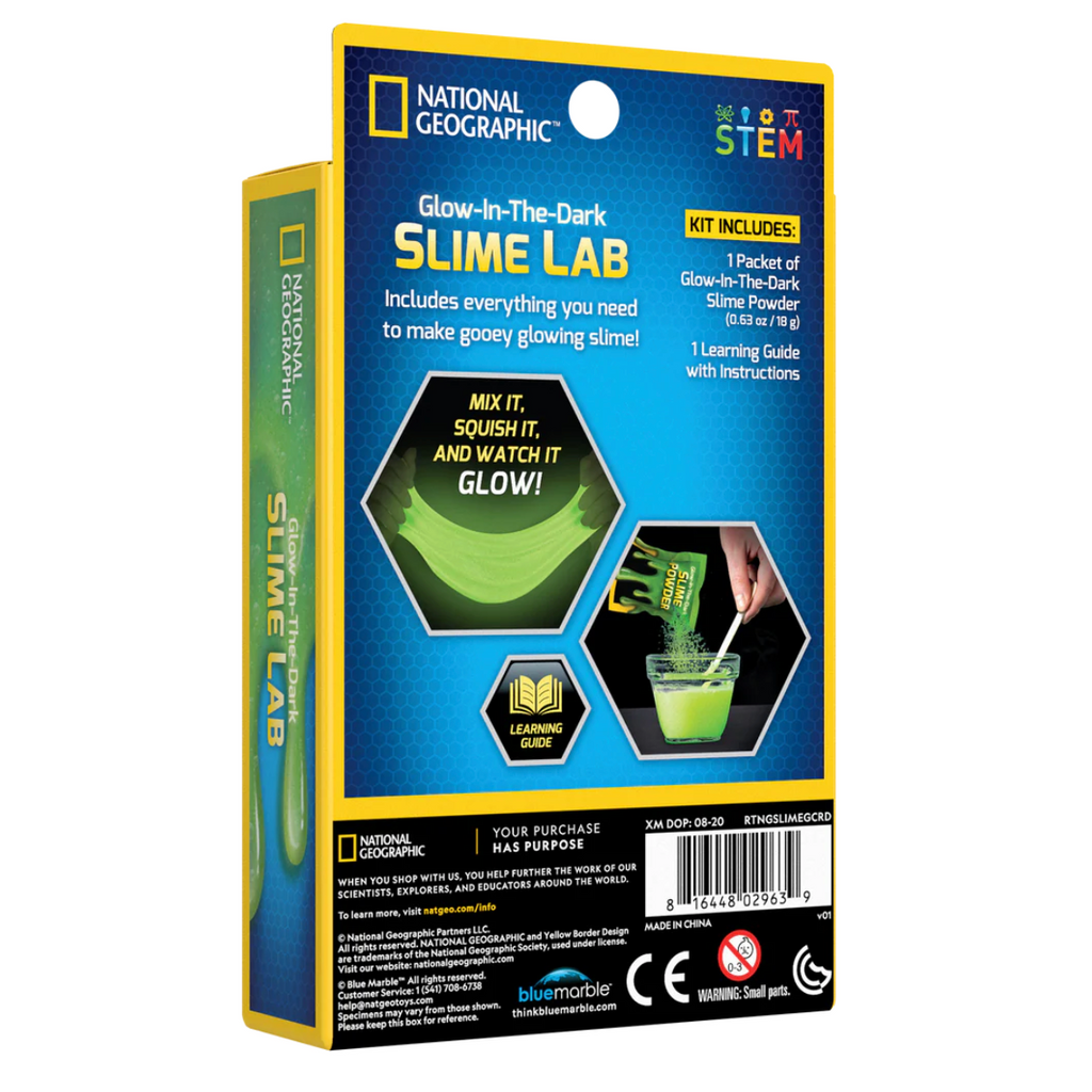 National Geographic Glow-in-the-Dark Slime Lab packaging on a white background