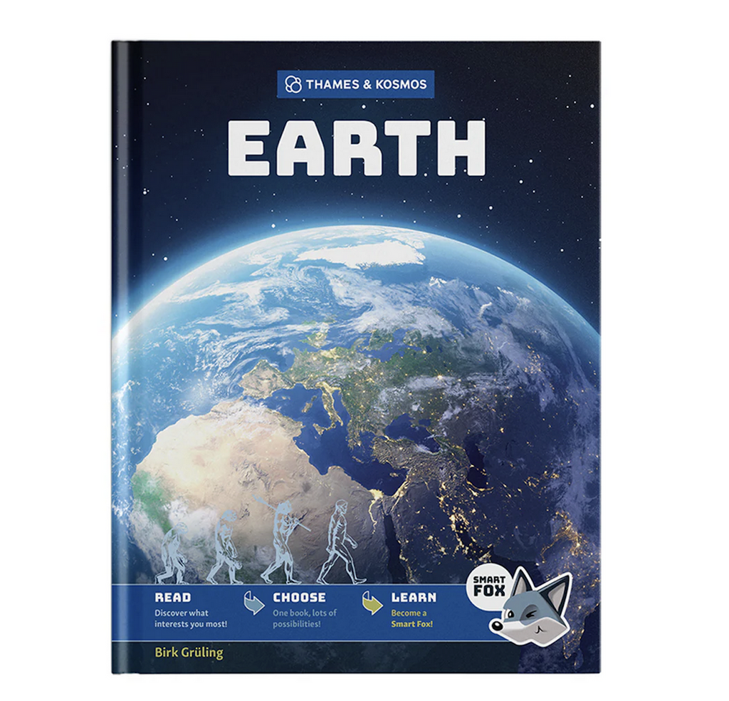Smart Fox: Earth hardcover book from Thames and Kosmos. Featuring a beautiful color picture of planet Earth on the cover. 