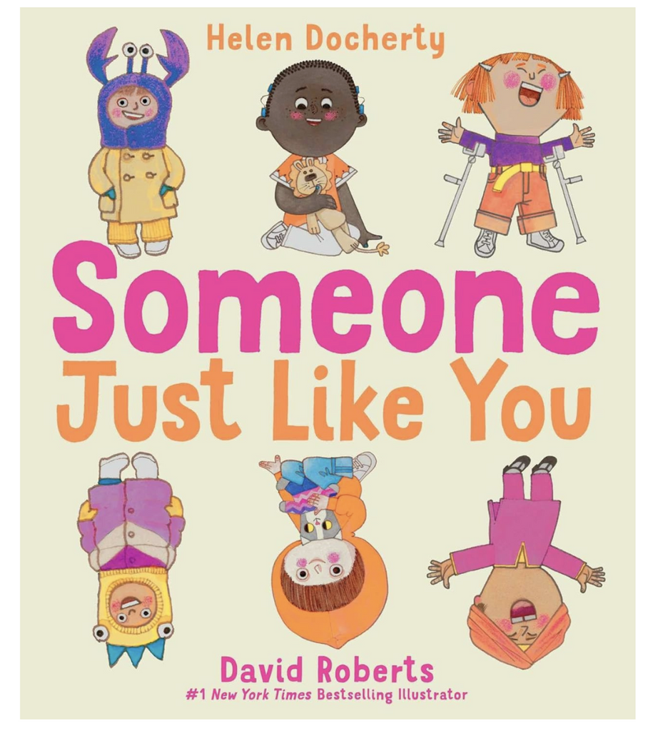 Illustrated cover of Someone Like You with quirky characters found throughout the story. 