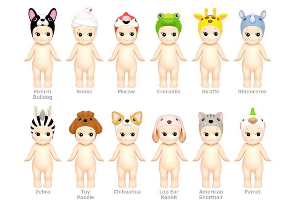Various styles of Sonny Angel Animal 3 blind box series on a white background.