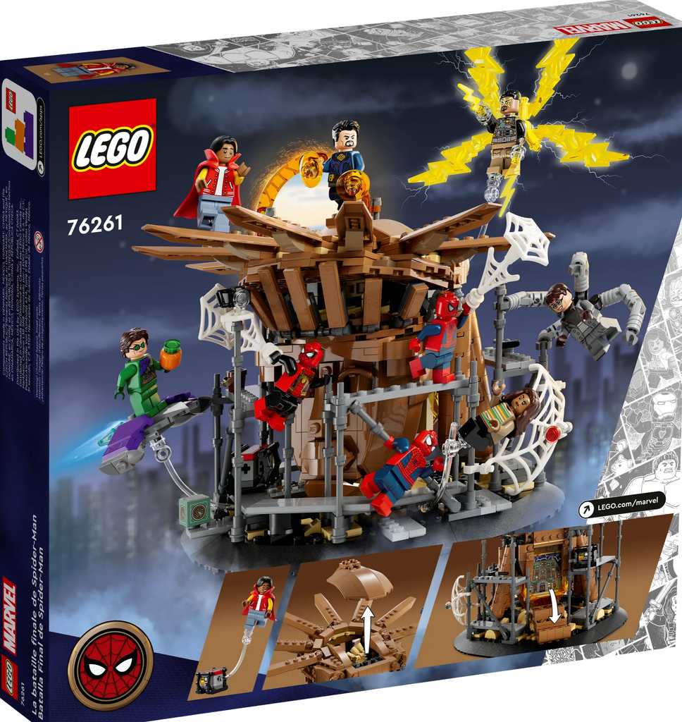 Back of box for Lego Marvel Spider-Man Final Battle.