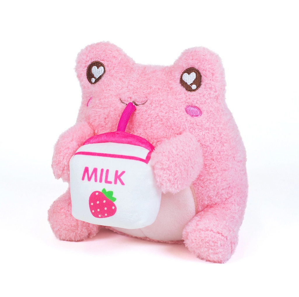 Side view of the plush Strawberry Sipppin' Wawa 