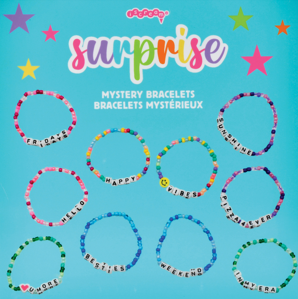 Each of the 10 styles available in the Surprise Mystery Bracelets. 