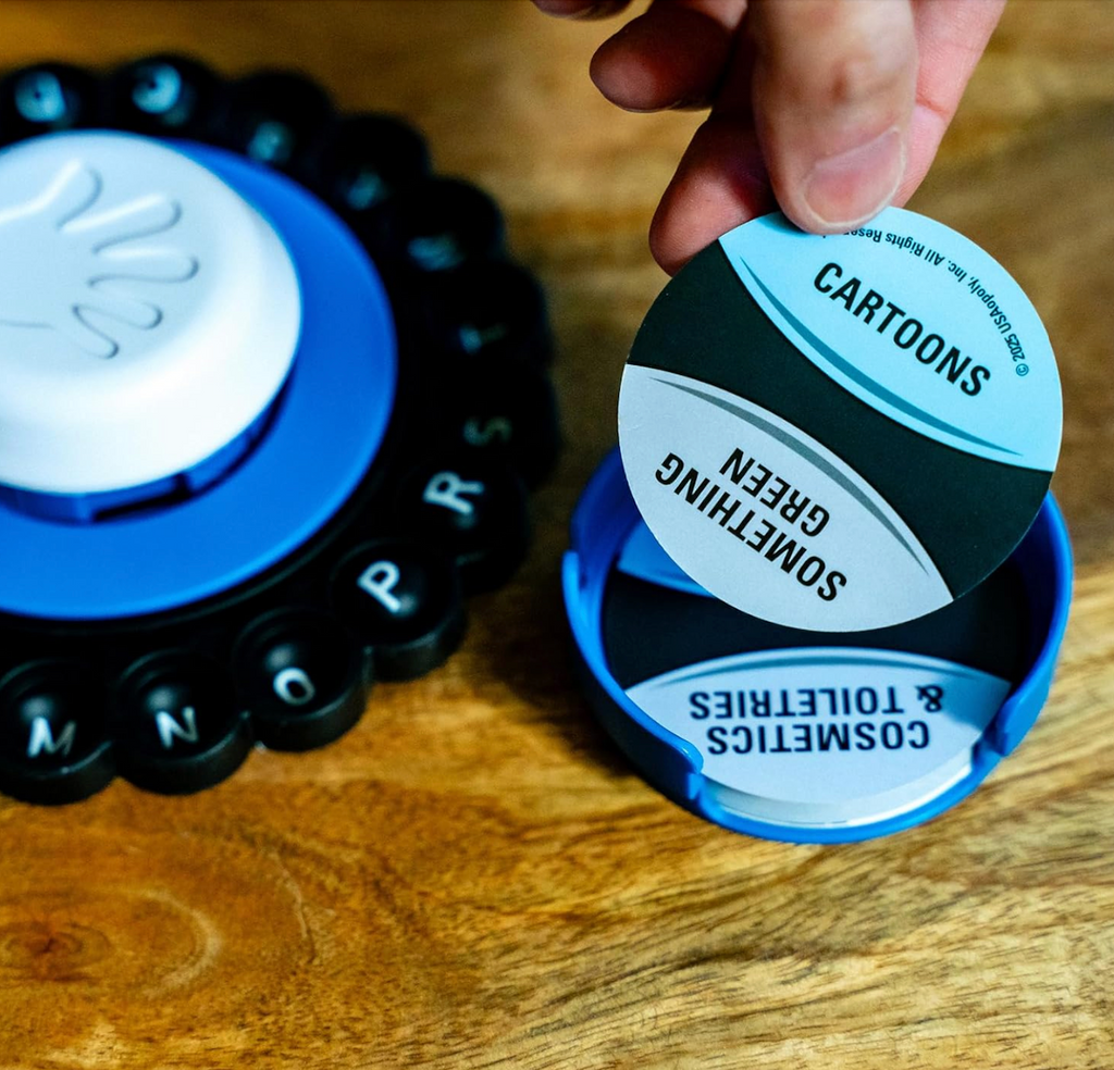 Mini category cards that fit into the Tapple pop wheel for fast paced games play. 