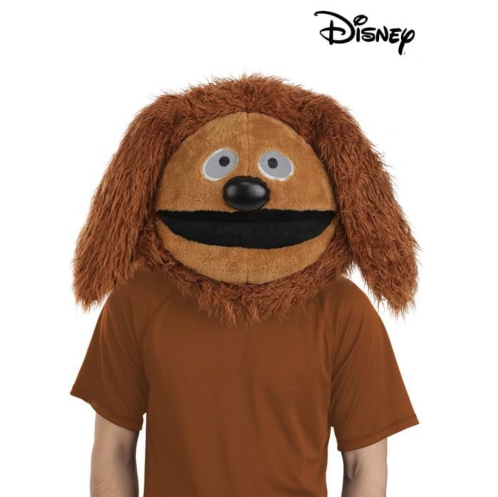 Giant plush costume mask of Rowlf the lovable piano playing dog from The Muppet Show. 