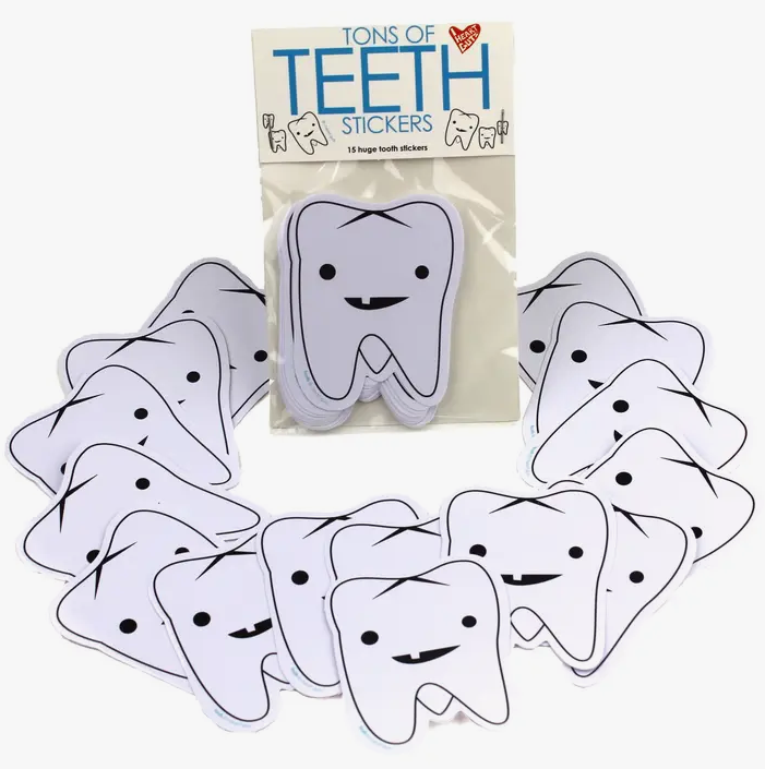 Tons of Teeth stickers. 