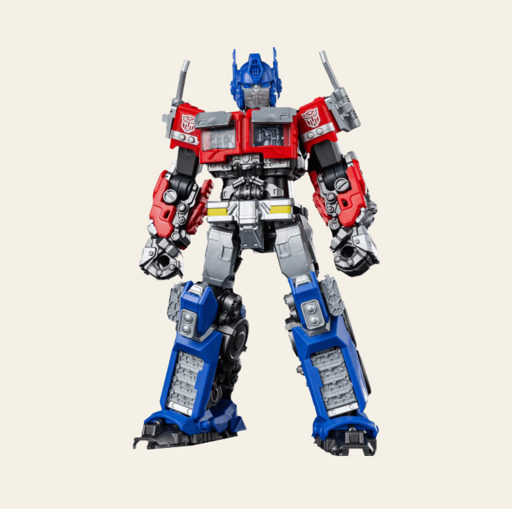 Transformers Optimus Prime robot action figure in an upright standing position.