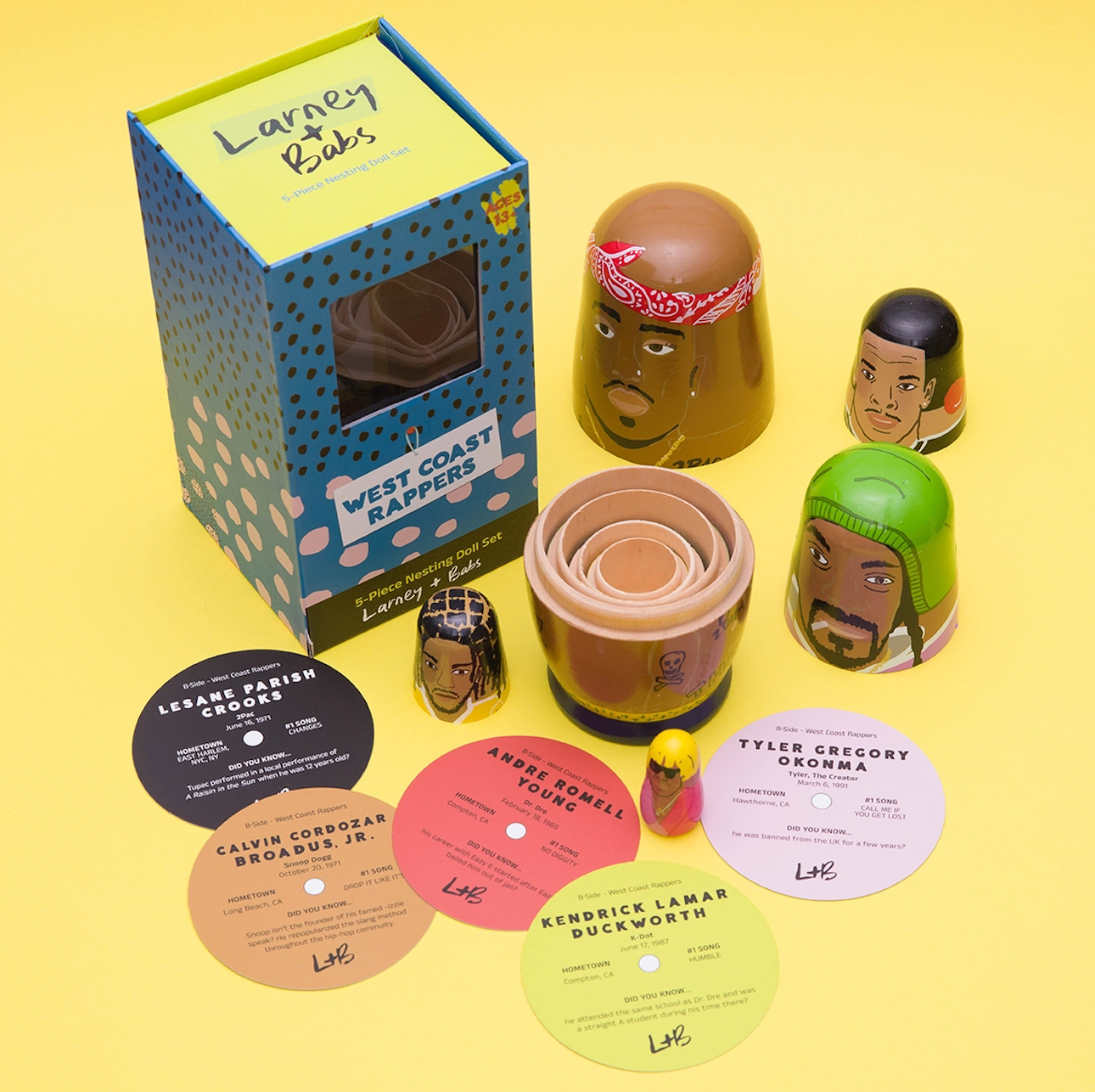 West Coast Rappers Nesting Dolls – World of Mirth