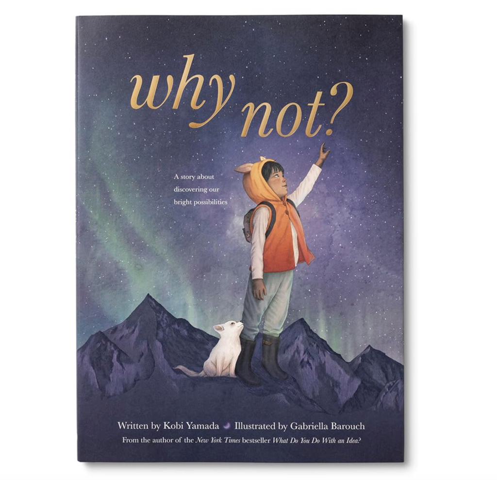 Illustrated cover of "Why Not?" A Story about discovering our bright possibilities. 