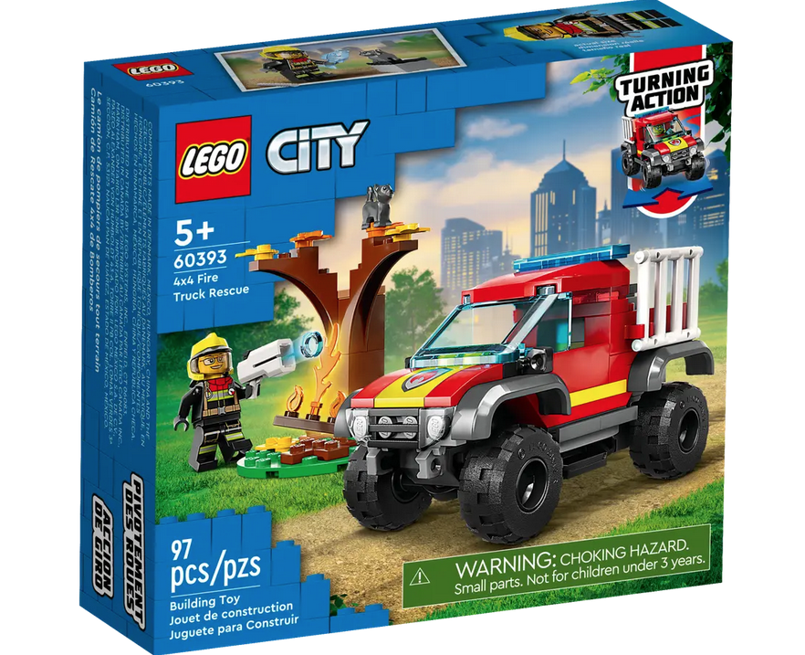 LEGO 4x4 Fire Truck Rescue box. 