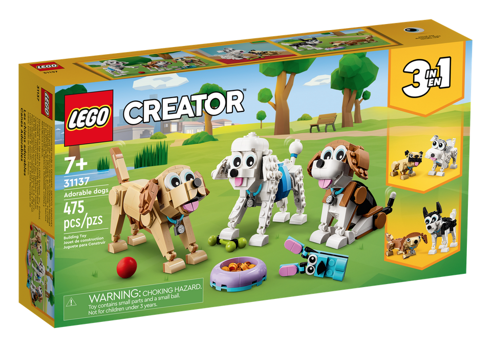Lego Creator Adorable Dogs. Ages 7 and up. 475 pieces.