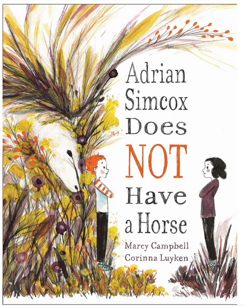 Book cover of Adrian Simcox Does NOT Have a Horse.