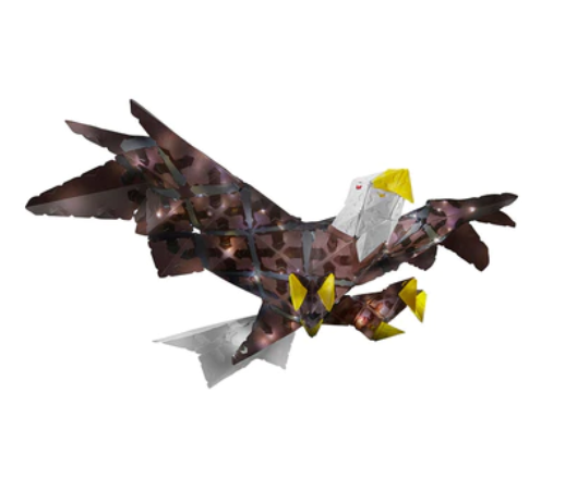 Constructed American Bald Eagle 3D puzzle. 