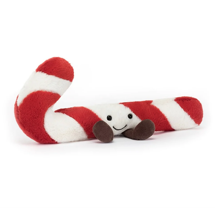 Amuseable Candy Cane has chocolate cord feet with stripey rascal has bold contrast stripes in strawberry and vanilla fur. 