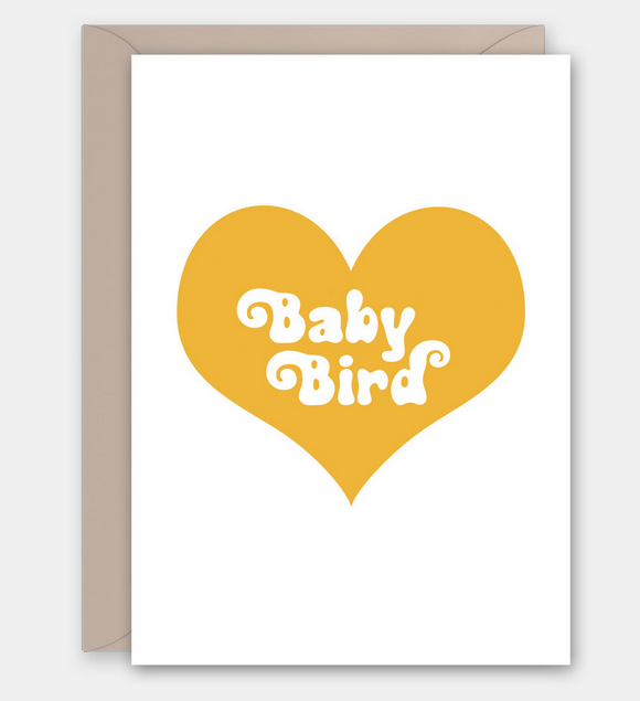 Baby Bird Baby Card. Blank inside.