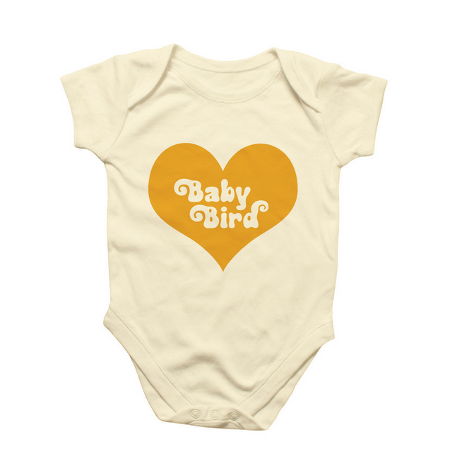 Onesie bodysuit. 100% cotton with screen-printed image.