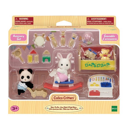 Calico Critters Baby's Toy Box, box with clear packaging. 