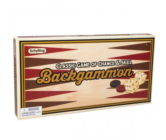 Backgammon classic game of chance and skill.