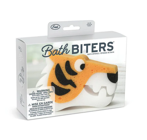 Bath Biters Tiger shaped sponge. 